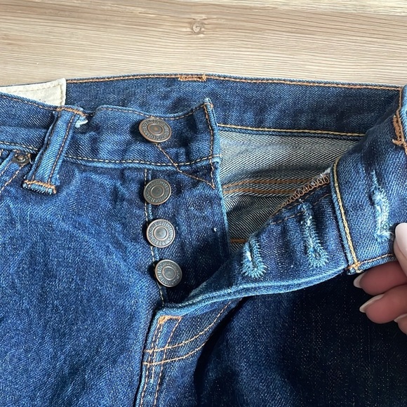 Abercrombie & Fitch Skinny jeans Dark wash Hidden button fly Mid rise Women’s 28 - Picture 7 of 15